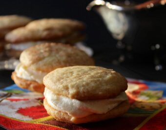 The Twelve Days of Cookies – Snickerdoodle Sandwich Cookies with Eggnog Buttercream