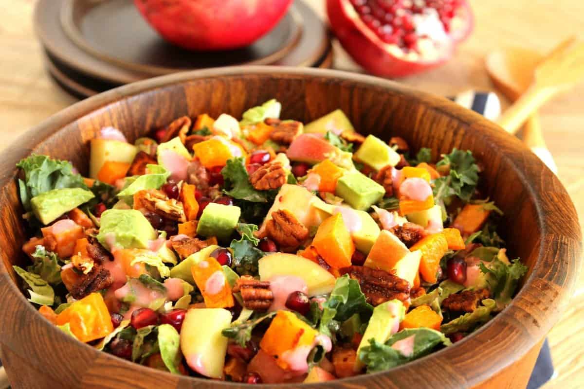 Harvest Chopped Salad with Creamy CranberryShallot Dressing The Suburban Soapbox