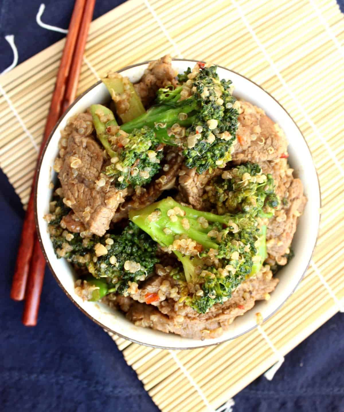 Beef Broccoli and Quinoa StirFry The Suburban Soapbox