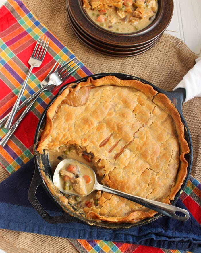 Skillet Chicken Pot Pie - The Suburban Soapbox