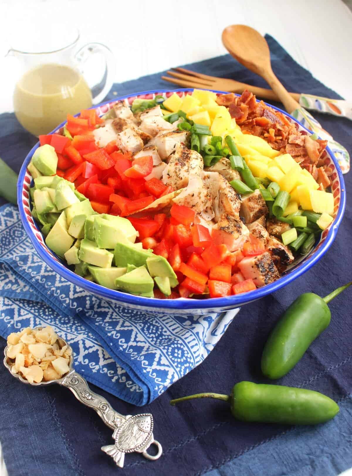 Caribbean Cobb Salad with Fire-Roasted Pineapple Vinaigrette - The ...