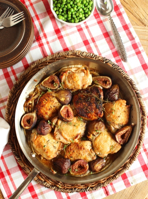 Chicken with Figs 8Pan Roasted Crispy Chicken Thighs with Figs | The Suburban Soapbox