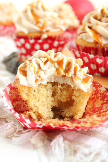 Caramel Apple Cupcakes with Cinnamon Buttercream | The Suburban Soapbox