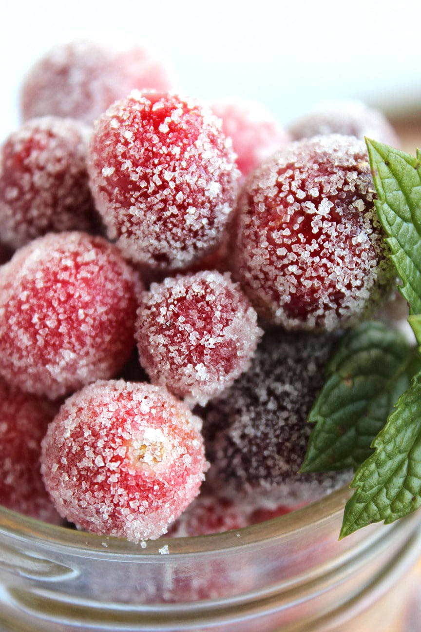 Vanilla Sugared Cranberries - The Suburban Soapbox