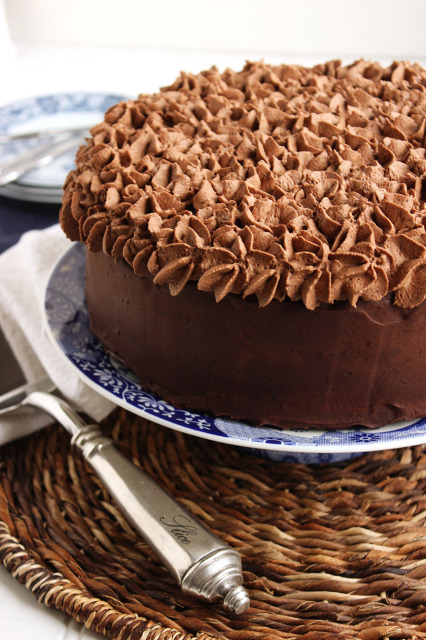 Death by Chocolate Layer Cake | The Suburban Soapbox #chocolatecake