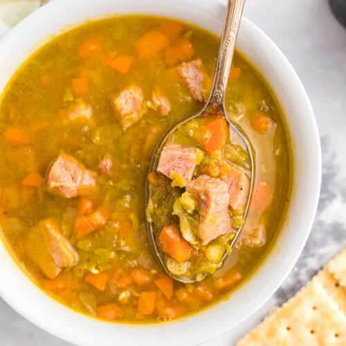 Slow Cooker Split Pea Soup - The Suburban Soapbox