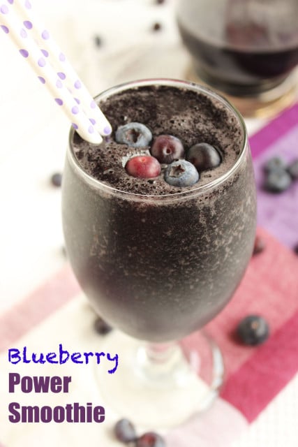 Blueberry Power Smoothie | The Suburban Soapbox #healthy #smoothie
