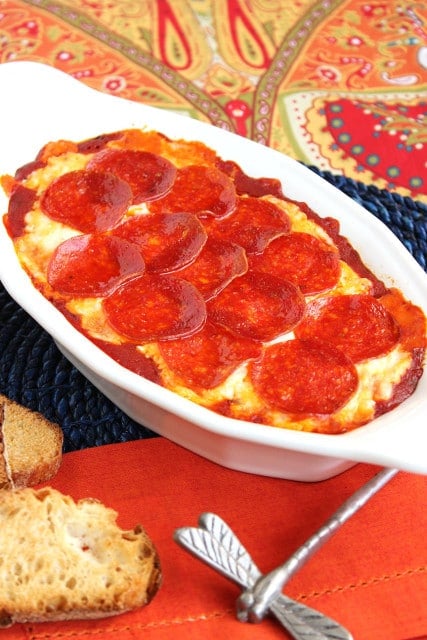 Pepperoni Pizza Dip | The Suburban Soapbox #superbowl #recipe #dip