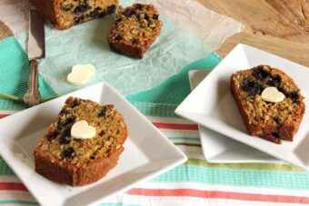 Blueberry Oatmeal Muffin Bread