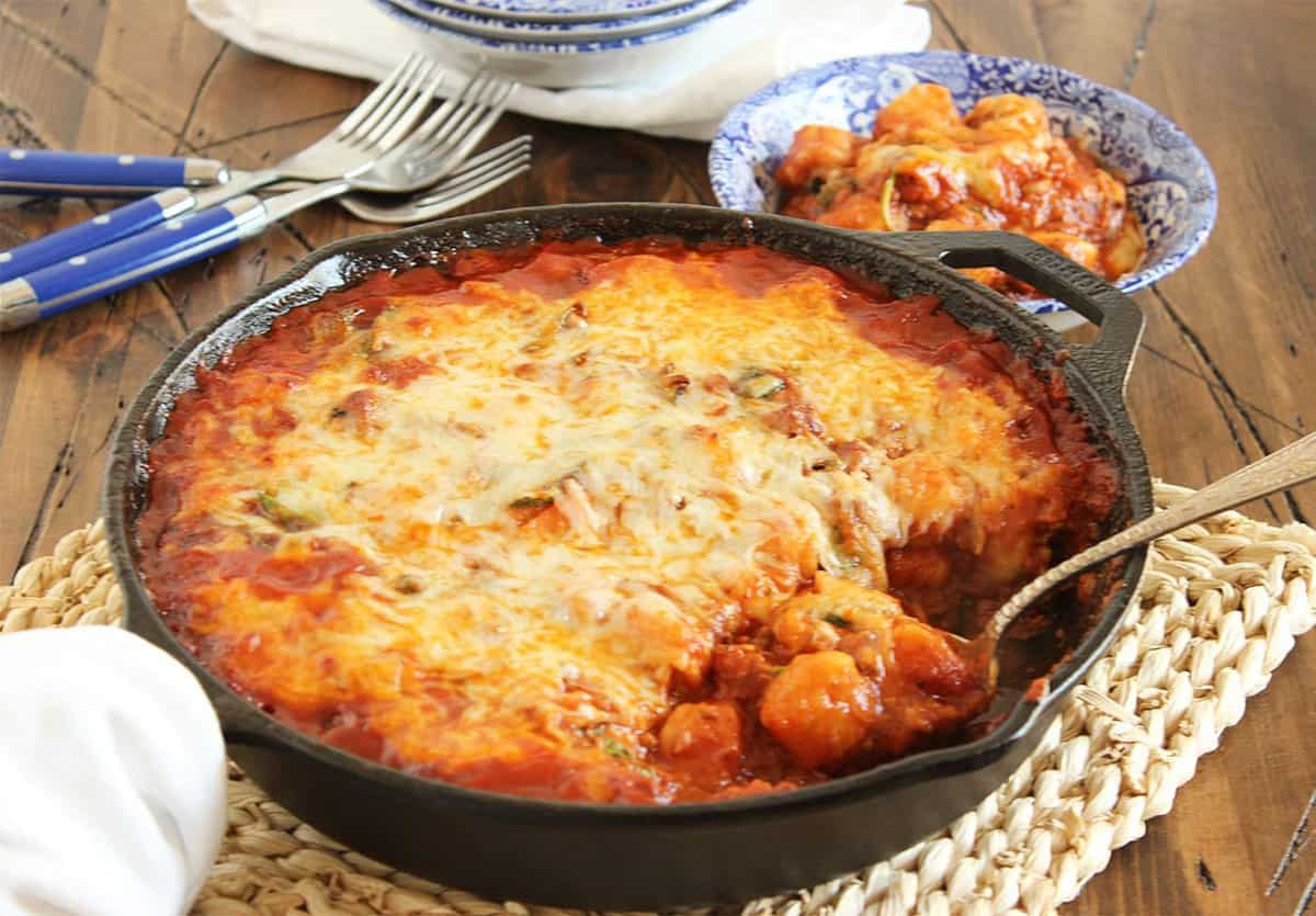 Baked Gnocchi Bolognese Skillet - The Suburban Soapbox