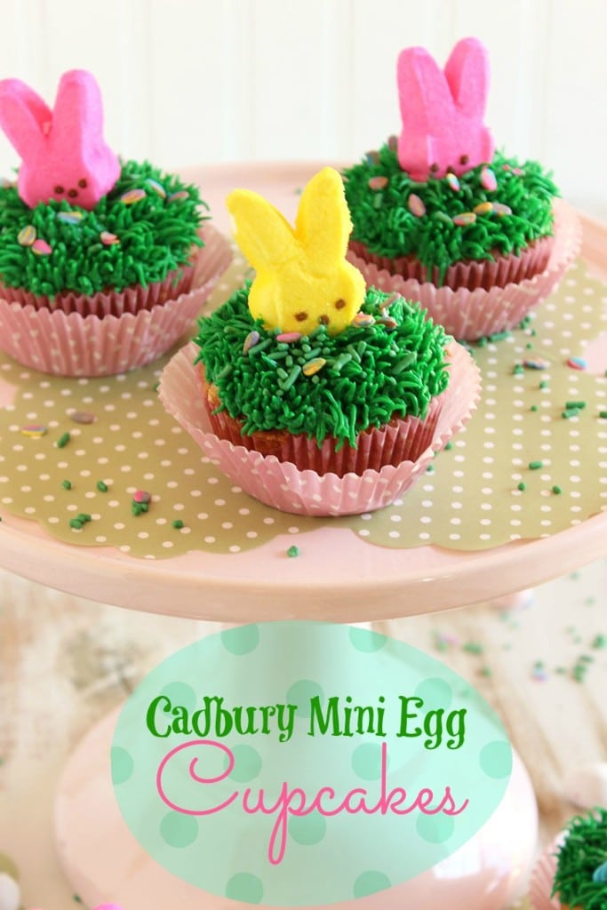 Cadbury Mini Egg Cupcakes | The Suburban Soapbox #easter #dessert #cupcake