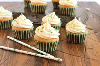 Nutty Irishman Cupcakes with Bailey’s Buttercream Frosting