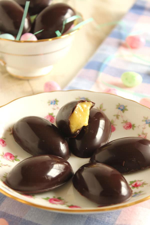 Chocolate Covered Creme Brûlée Eggs | The Suburban Soapbox #easter #candy