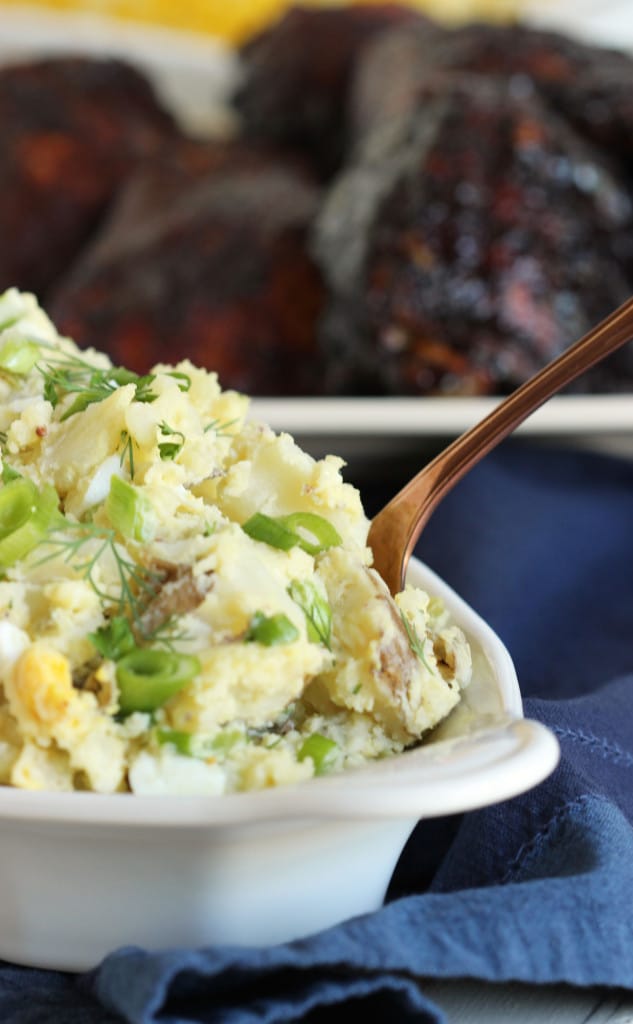 The Best Smashed Potato Salad | The Suburban Soapbox #potatosalad 