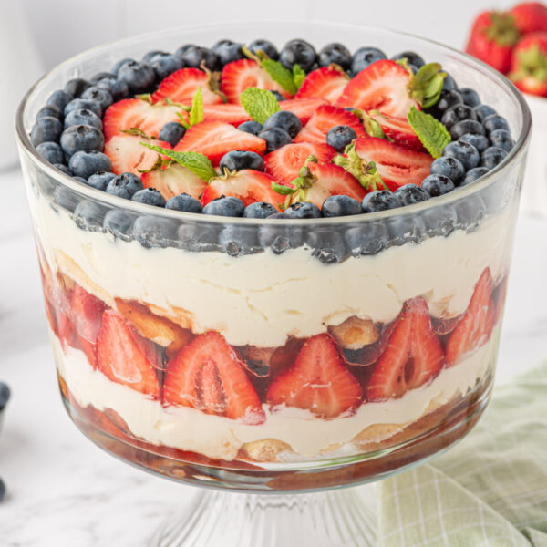 Red White and Blue Strawberry Tiramisu - The Suburban Soapbox