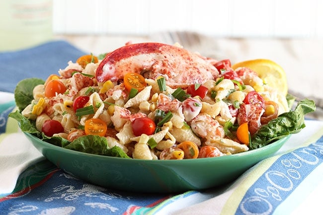 Lobster Pasta Salad with Lemon Tarragon Dressing - The Suburban Soapbox