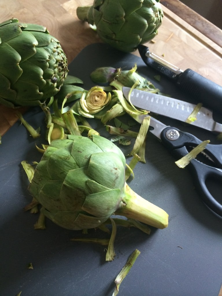 How to cut an artichoke. #grilledartichokes