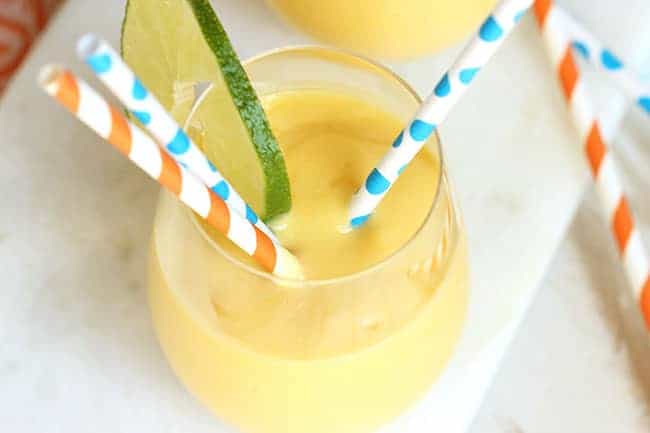 Mango Coconut and Lime Smoothie | The Suburban Soapbox #sipandbefit