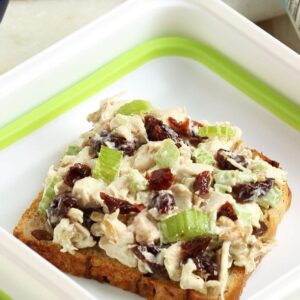 Chicken Salad with Dried Cherries and Sunflower Seeds | The Suburban Soapbox #ALDI #BacktoSchool