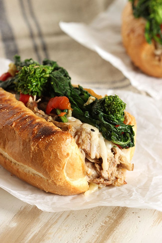 Philly Style Roast Pork Sandwich | The Suburban Soapbox #slowcooker