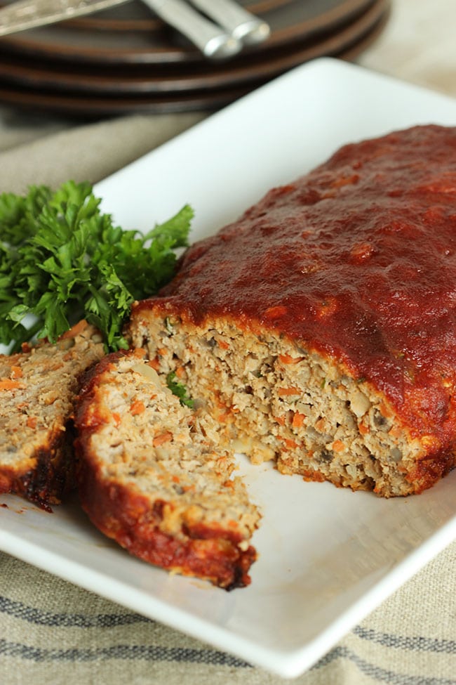 Double Glazed Turkey Meatloaf | The Suburban Soapbox #turkeymeatloaf