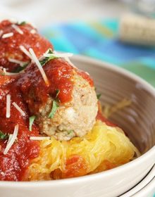 Slow Cooker Spaghetti Squash with Meatballs and Marinara - The Suburban ...