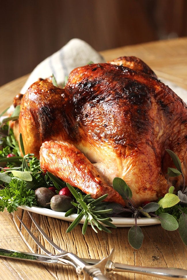 Citrus and Herb Butter Roasted Turkey | The Suburban Soapbox #thanksgiving #turkey