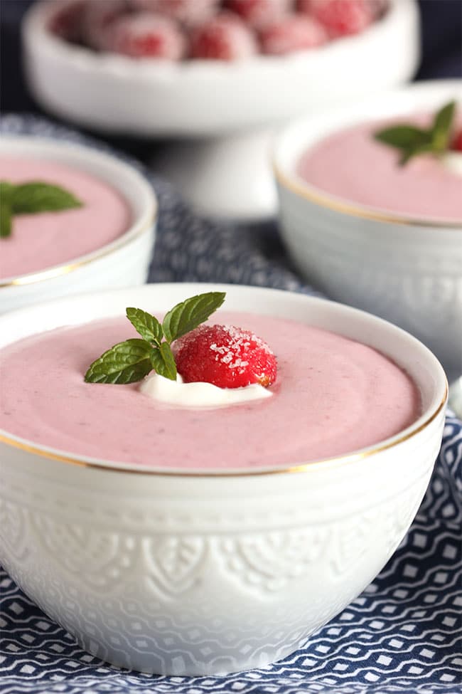 Chilled Cranberry Soup | The Suburban Soapbox #OXOOn
