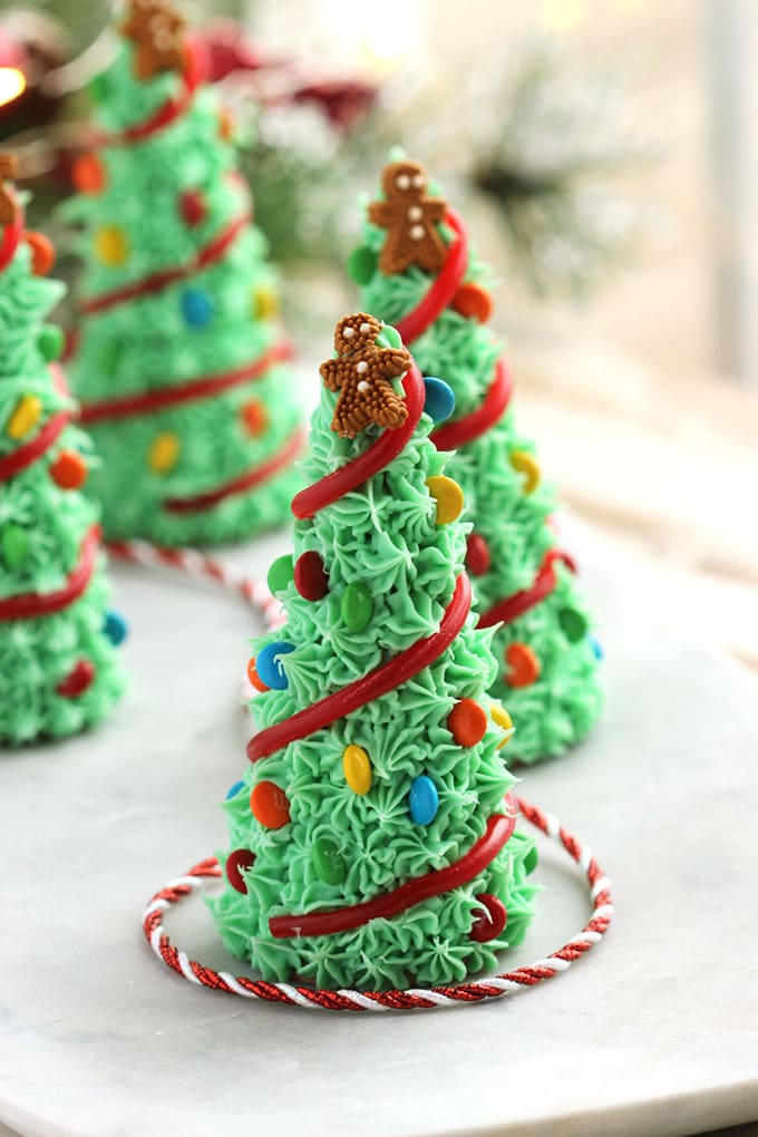 Super easy to make Sugar Cone Christmas Trees are fun for kids and the best holiday activity. | TheSuburbanSoapbox.com