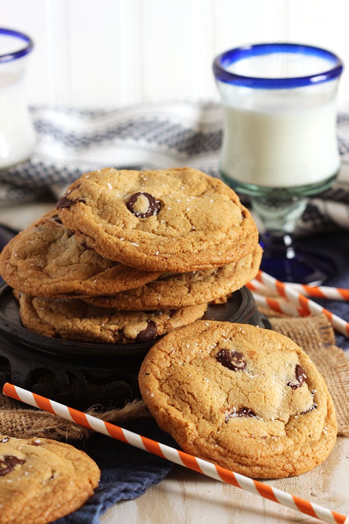 Nutella Stuffed Salted Browned Butter Chocolate Chip Cookies  | The Suburban Soapbox 