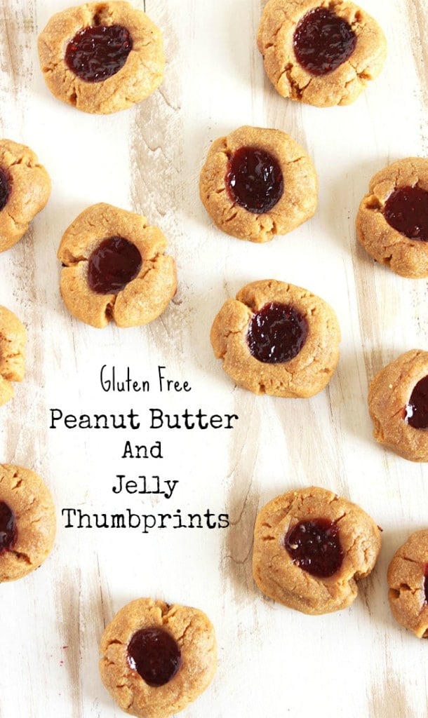 Gluten Free Peanut Butter and Jelly Thumbprint Cookies | The Suburban Soapbox 
