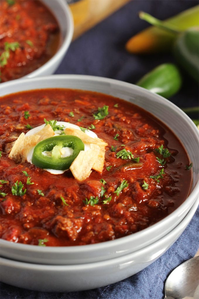 Slow Cooker Sweet and Spicy Chili | The Suburban Soapbox 