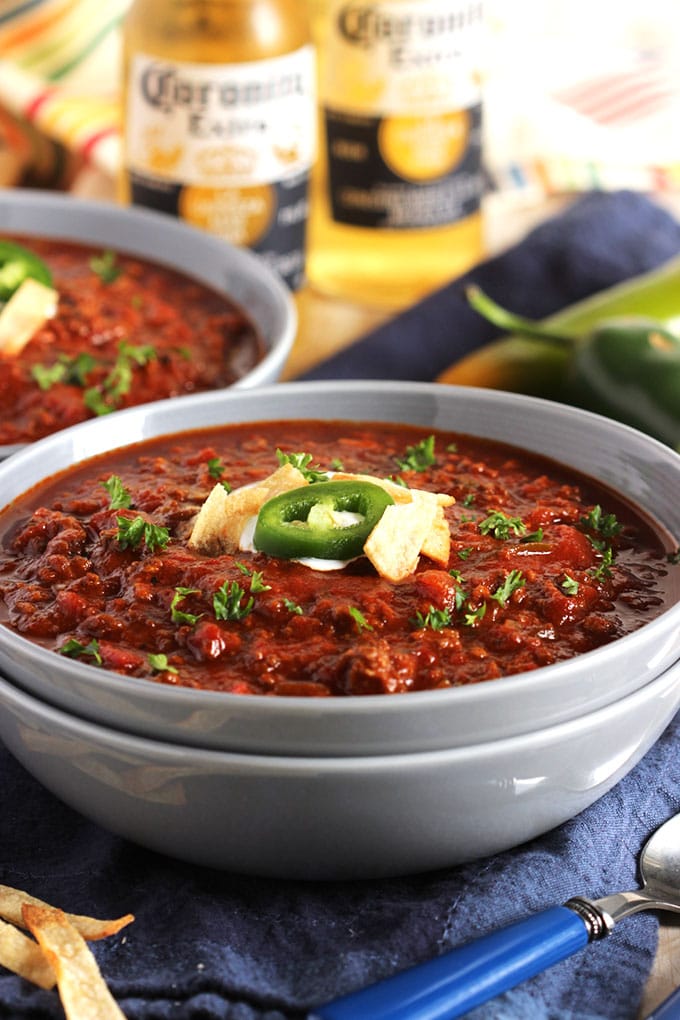 Slow Cooker Sweet and Spicy Chili | The Suburban Soapbox