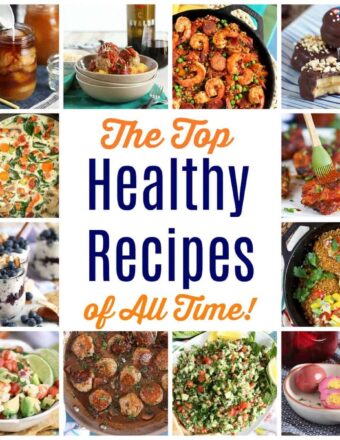 Collage of the best healthy recipes ever from TheSuburbansoapbox.com