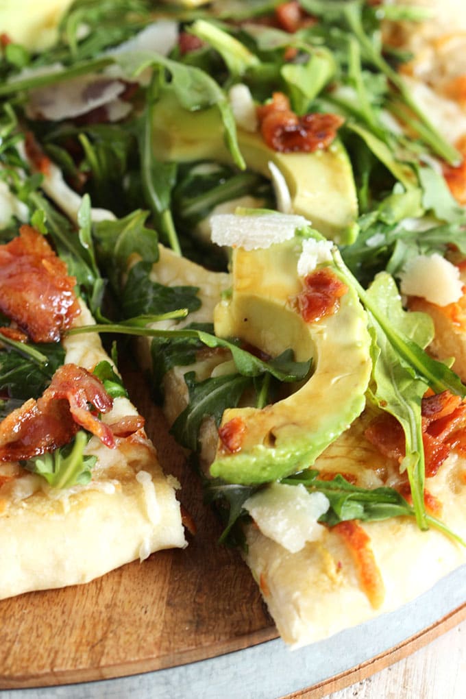 California Club Pizza with Honey Balsamic Vinaigrette The Suburban