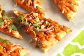 Sweet and Spicy Thai Salmon Flatbread