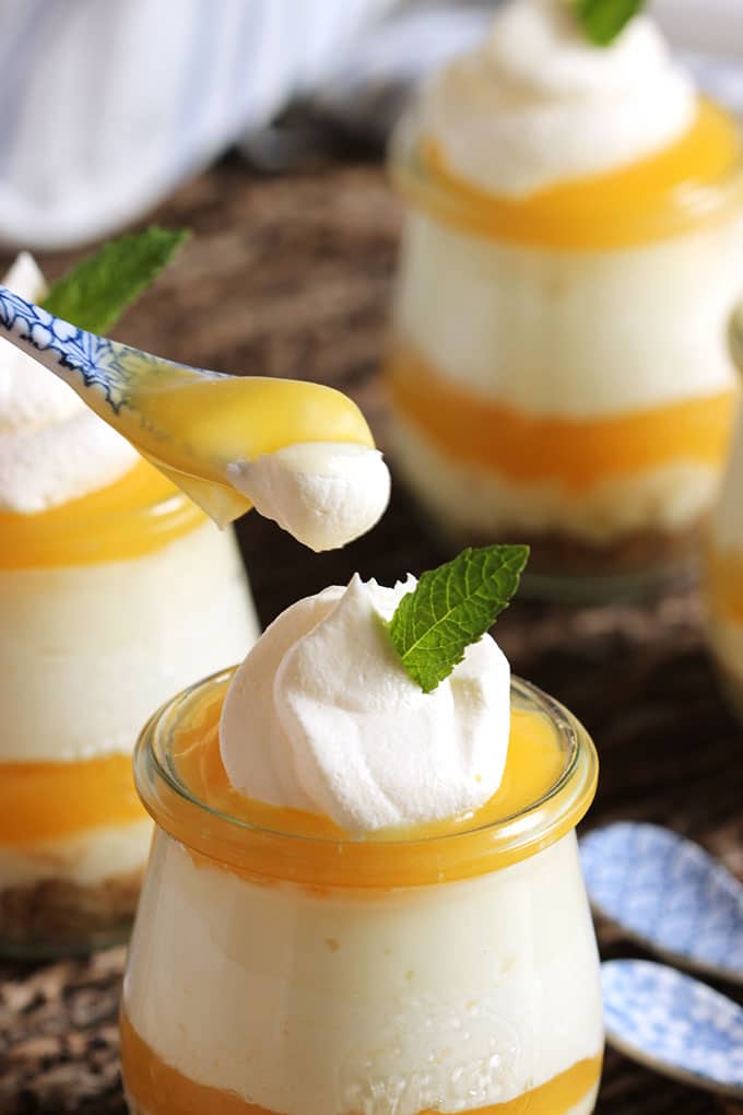 Lemon Meringue Cheesecake Parfaits | TheSuburbanSoapbox.com  #MomsDayTreats