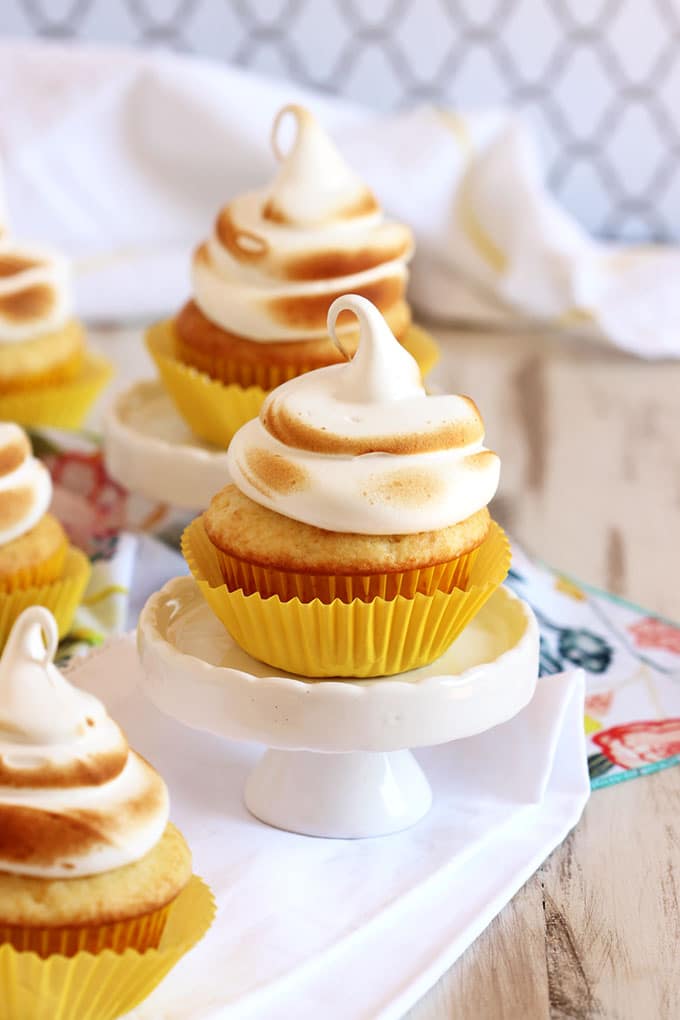Easy Lemon Meringue Cupcakes | TheSuburbanSoapbox.com