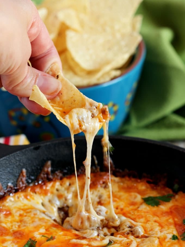 Queso Fundido with Chorizo | The Suburban Soapbox