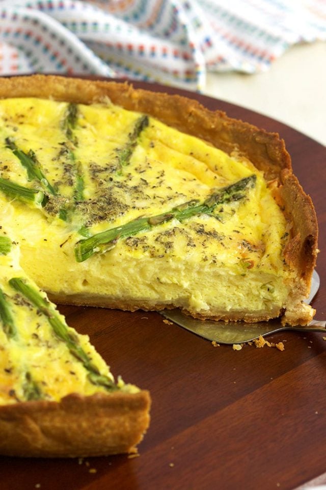 Easy Asparagus Quiche Recipe - The Suburban Soapbox