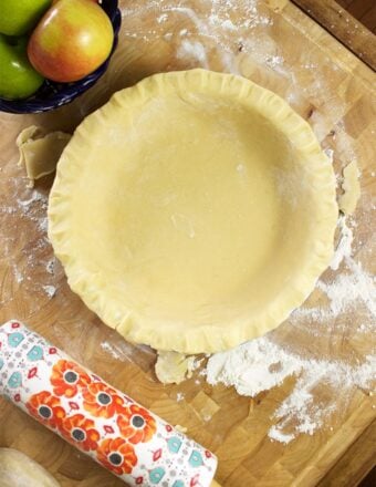 Flaky, buttery, perfect, this is the easiest and best pie crust recipe ever! | TheSuburbanSoapbox.com