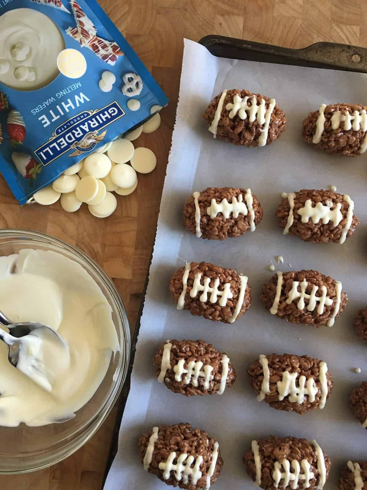 Rice Krispie Treat Footballs The Suburban Soapbox