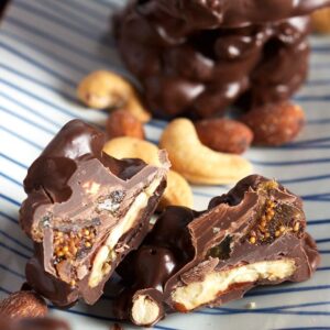 Super easy to make, Chocolate Fruit and Nut Clusters are easy in the slow cooker or crock pot! | TheSuburbanSoapbox.com