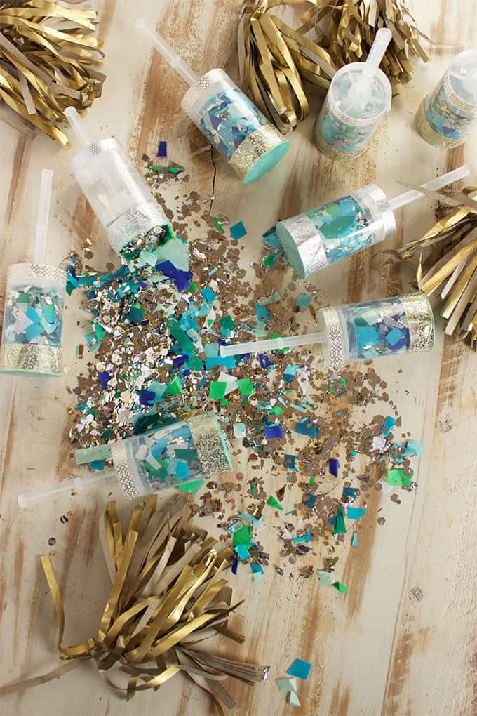 Easy to make DIY Confetti Party Poppers are fun for any occasion. | TheSuburbanSoapbox.com