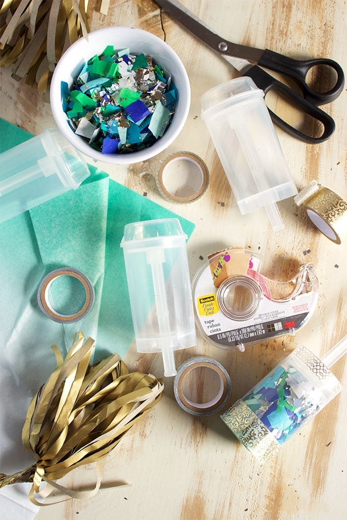Easy to make DIY Confetti Party Poppers are fun for any occasion. | TheSuburbanSoapbox.com