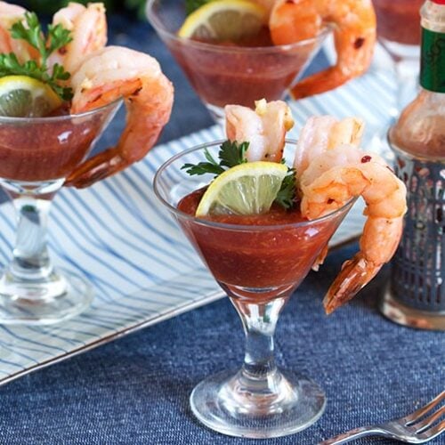 Garlic Roasted Shrimp Cocktail - The Suburban Soapbox