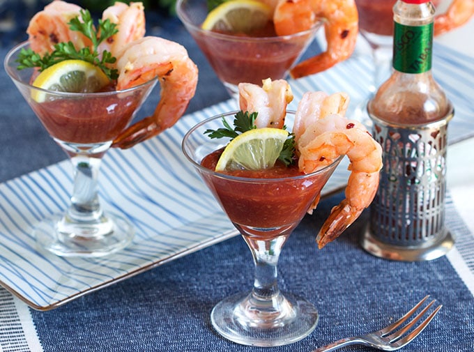 Garlic Roasted Shrimp Cocktail - The Suburban Soapbox