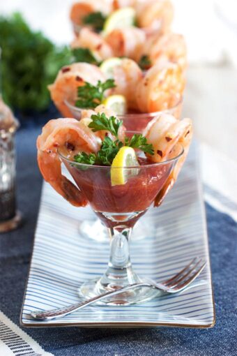 Garlic Roasted Shrimp Cocktail - The Suburban Soapbox