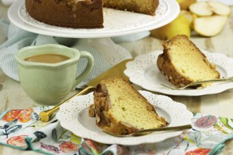 Pear Almond Coffee Cake