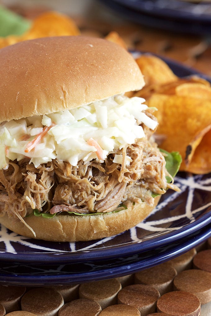 Super easy to make, this is the Very Best Slow Cooker Pulled Pork Recipe. Perfect crock pot cooking every time. | TheSuburbanSoapbox.com